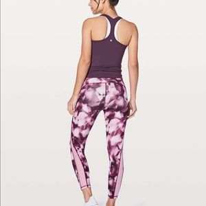 Lululemon Train Times 7/8 Pant Blush Blossom Alpine White Candy Pink